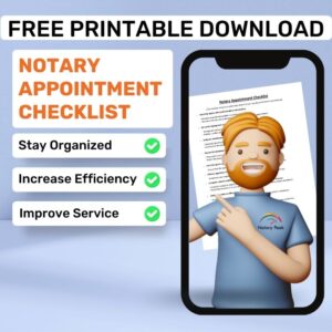 Notary Appointment Checklist